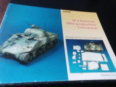 Kirin Models M-4 Sherman Mid Production Resin Conversion Kit 1/35 Scale