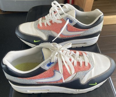 Nike Air Max 1 DNA CH.1 White Black Pink Blue Men s Size 11 Sneakers CT1643-100