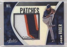 2021 Panini Absolute Patch Holo Silver /25 Josh Hader #PAT-HA Patch v9t