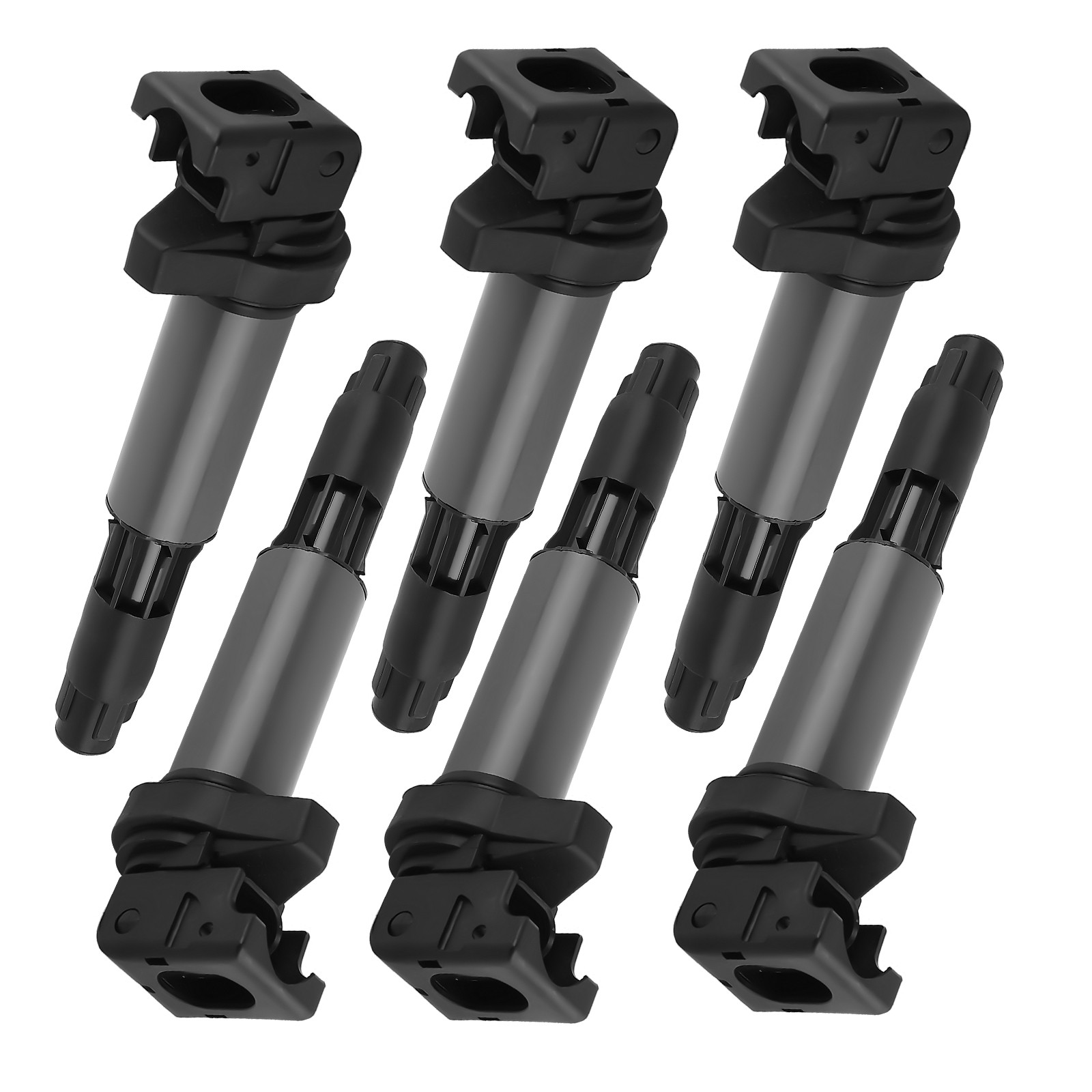 Ignition Coil & Iridium Spark Plug Set of 6 For BMW M3 X3 M3 Z3 Z4 Rolls-royce