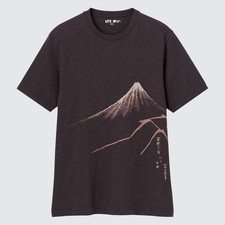 UNIQLO UKIYO-E TEE DARK BROWN 3X LARGE