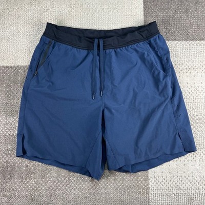Ten Thousand Mens Interval Training Short Navy Blue Athletic Gym Workout Size M