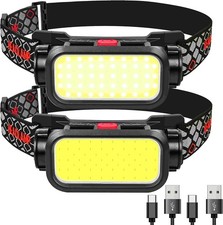 Head Torch Rechargeable, super Bright 8000 Lumen Wide Beam LED Hand Tools, Ligh