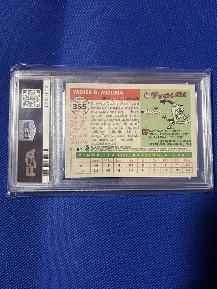 2004 Topps Heritage Yadier Molina #355 (RC) - Imagem 2 de 2