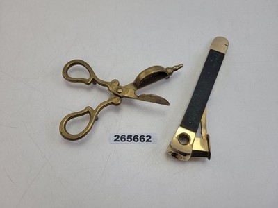 Zigarren-Set Abschneider Zigarren-Schere alt Pfeilring Solingen D.B.P. #265662