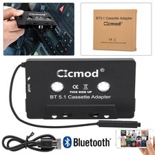 Bluetooth 5.1 Car Audio Cassette MP3 Music Adapter AUX Jack CD Tape Converter