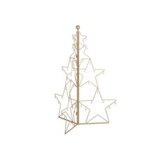 PINO IN ACCIAIO CON GANCI BIZZOTTO ORO AMALIE GANCI 51X38X70H