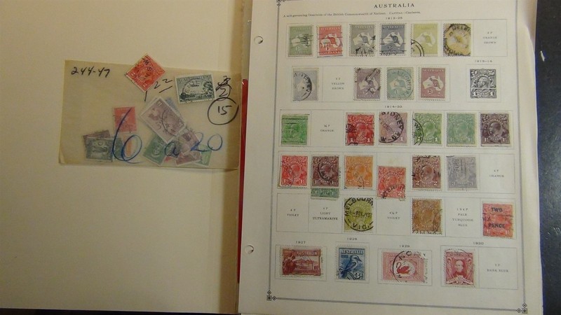 Stampsweis Australia collection on various page est 750 Stamps