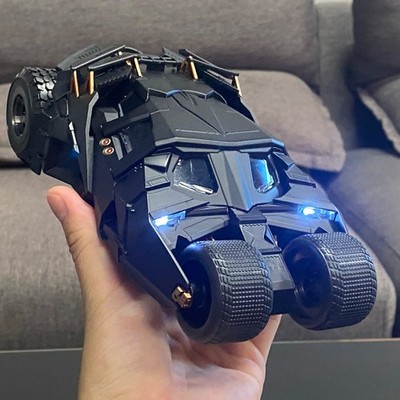 1:24 Batmobile Tumbler Diecast Car w/ Sound Light & Spray Effect Without Box