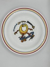 Vintage Corelle SpaghettiOs Plate  It  s Gotta Be Uh  Oh  Corning USA Kids Bowl