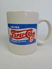 Vintage Pepsi Cola Mug Cup Soda advertising BIGGER-BETTER