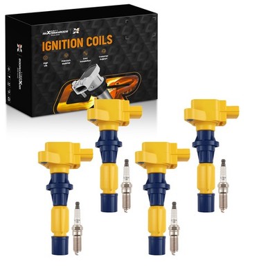 4pcs Ignition Coils & 4pcs Spark Plugs for Mazda 3 CX-7 Sport 2.0L 2012-2013