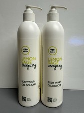 Lotto 2 CONFEZIONI Paul Mitchell Tea Tree Limone Salvia Gel Detergente Corpo Energizzante Pompa 12oz