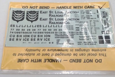 The Herald King B-1480 East St. Louis Junction Railroad Co. Decal