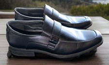 Perry Ellis Men’s Portfolio Justin Black Slip On Loafers Dress Shoes Size 10.5