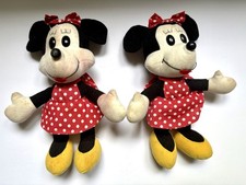 Pair of Vtg 1989 Minnie Mouse Disneyland Plush Twin Dolls Walt Disney World 11  