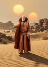 VINTAGE 1977 KENNER STAR WARS  FIRST 12  OBI-WAN KENOBI LOOSE ACTION FIGURE VG F