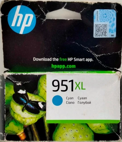HP 951XL Cyan, Original CN046AE BGX, Genuine Ink Cartridge, 951 XL, OVP