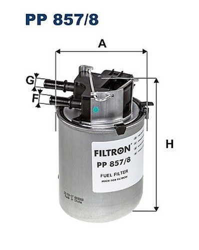 Filtron Pp 857/8 Kraftstoff Filter FüR Nissan-image
