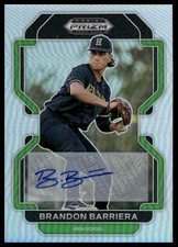 2022 Panini Prizm Draft Picks #PDP23 Brandon Barriera Base Autographs Silver