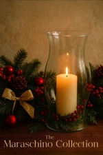 PartyLite 12" Hurricane Shade Clear Glass Globe Vintage 1990s Home Decor N6094