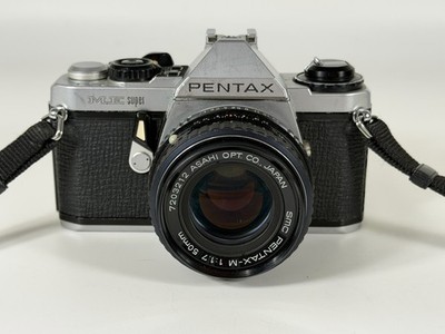 Vintage Pentax ME Super 35mm Film Camera with SMC Pentax-M 50mm f