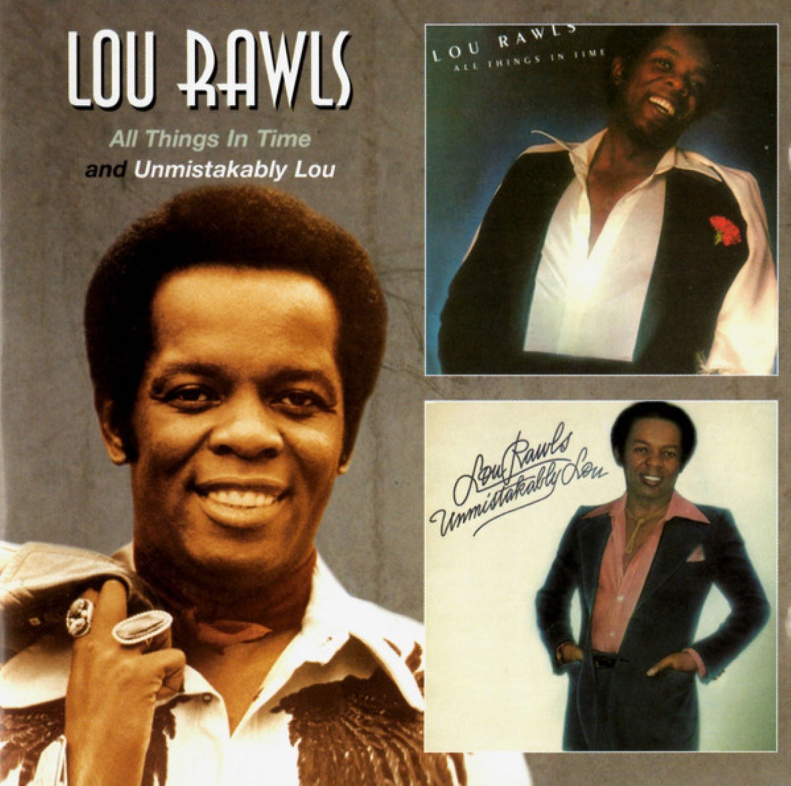 Lou Rawls - All Things in Time/Unmistakably Lou DOUBLE CD 1st CLASS SIGNED FOR