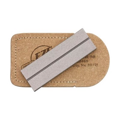 Eze-Lap Diamond Sharpening Plate 600 Grit 75 x 25mm with Leather Pouch