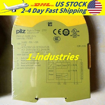 Brand New Pilz 750103 Safety Relay 24VDC SIL2 PLd PNOZ s3 Series Auto Reset