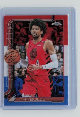 2025-26 Topps Chrome Matisse Thybulle Red White and Blue Refractor #169