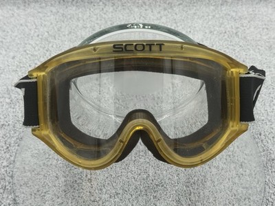 Vintage Scott Motocross Goggles Translucent Clear MX BMX Original Made in USA V8