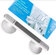 2 X SAFETY SUPPORT HAND RAIL HANDLE BAR GRIP GRAB SUCTION BATH BATHROOM SHOWER