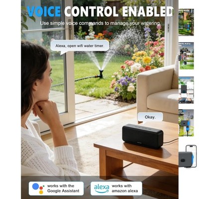 Automatic Irrigation System with App Control & Rain Delay - Smart Garden Timer