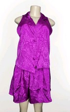 Y2K Victoria Secret Gold Label Button Top Shorts Women  s Small Pajama Set VTG