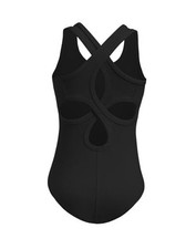 Ballet Leotards for Girls Hollow Back Sleeveless Dance Outfits 4-5T Black