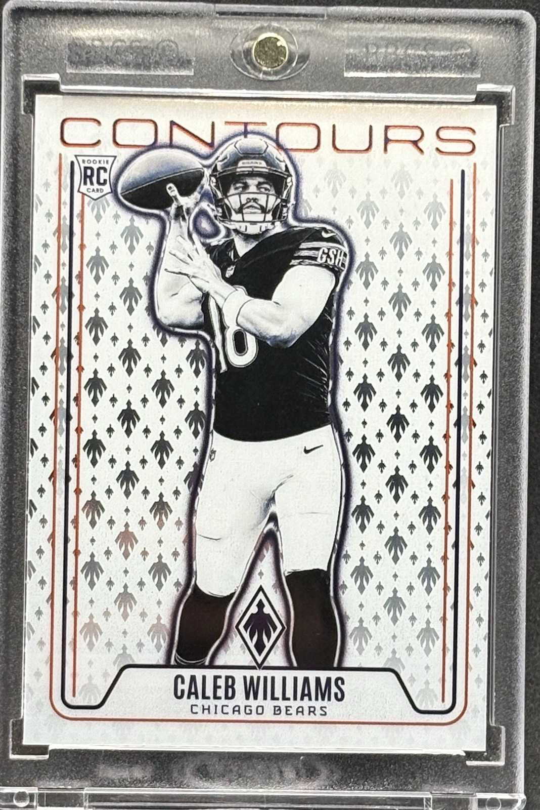 Caleb Williams RARE ROOKIE RC WHITE CHROME INVESTMENT CARD PANINI BEARS ...