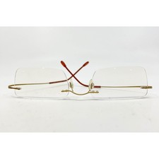 Silhouette Rimless Eyeglasses Gold Beta Titanium 50-18-155 0604 RN261 S006A
