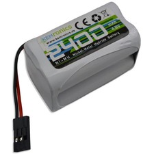 Kemronics Ni-MH AA Empfänger Akku 4.8V 2400mAh Würfel  JR Graupner Robbe Futaba