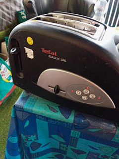 Tefal Toast'N'Egg 2 Scheiben Toaster Set inkl. Toaster Schwarz/Silber