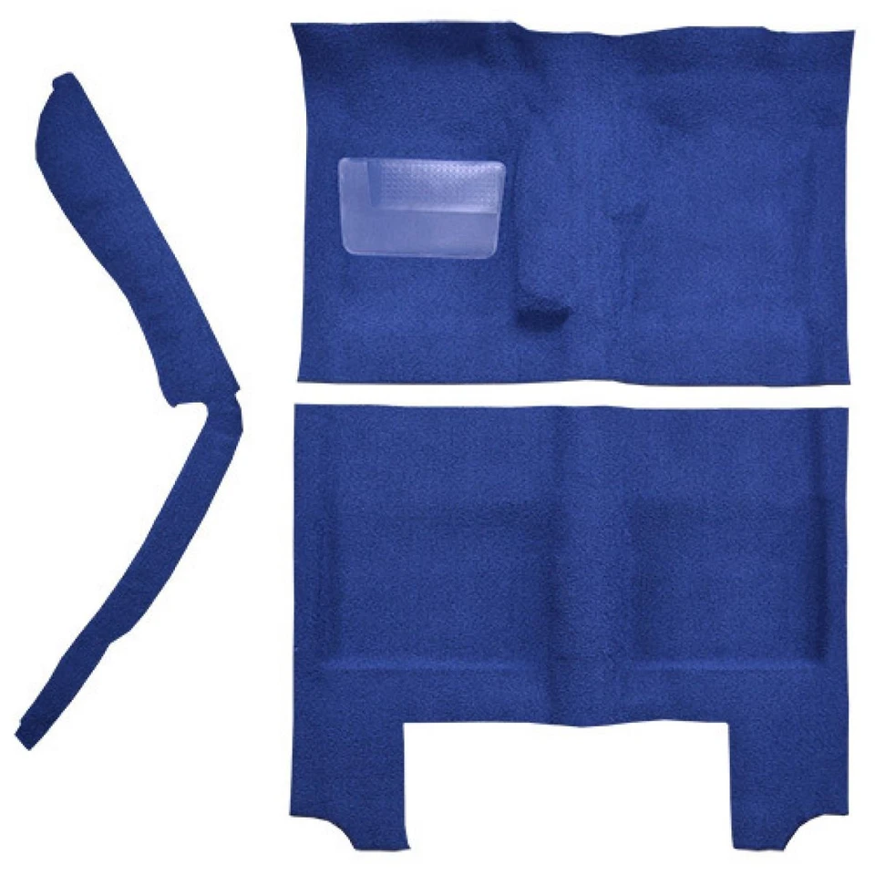 Alfombra manual Barracuda 64-66 para área de pasajeros con tiras de consola 14 verde musgo Foto 2 de 3