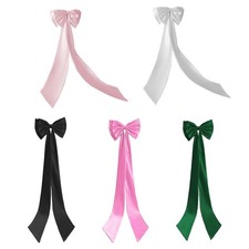Satin Big Bow Detachable Photo Props Women Large Bow Train Removable Sweep