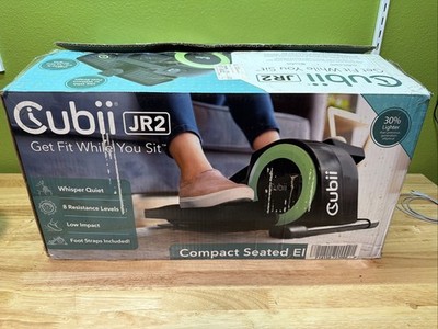 Cubii JR2 Under Desk Exercise Work From Home Cardio Elliptical Black/Gray