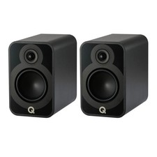 Q Acoustic 5020 Passive Bookshelf Speakers Loud Hi-Fi Black - OPEN BOX