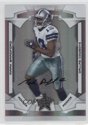 2008 Leaf Rookies & Stars Rookie Holofoil Signatures Mark Bradford Auto RC 0v1