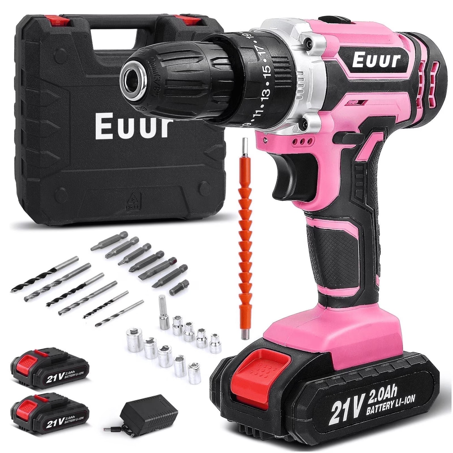 Set, Brushless Motor, 3/8 In Keyless Chuck,