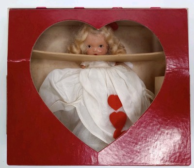 Nancy Ann #157 Queen of Hearts Storybook Doll Full Joint Bisque Blond Hair w/box