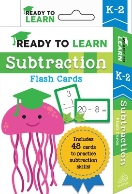 Ready to Learn: K-2 Subtraction Flash Cards: Includes 48 Cards to