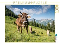 Calvendo Puzzle On The Summer Pasture | 1000 Pieces, Finished Size 25.2 × 18.9 I