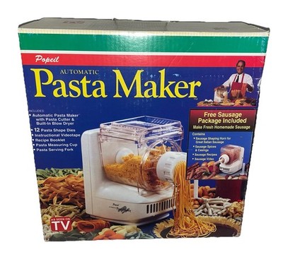 Popeil P400 Automatic Pasta/Spaghetti/Sausage 12 Dies Maker Machine