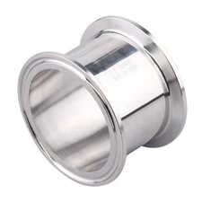 Sanitary Spool Tube with Clamp Ends,Stainless Steel 304 Seamless Round Tubing...